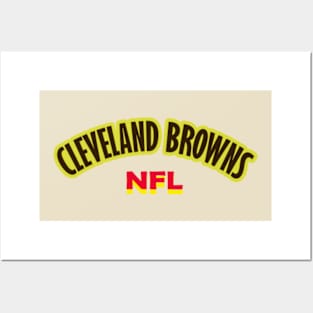 CLEVELAND BROWNS CLUB NFL T SHIRT Posters and Art